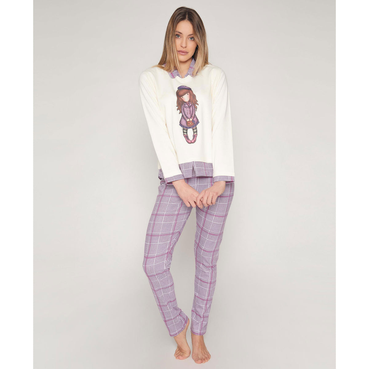 Pigiama donna Santoro Gorjuss 55537 caldo cotone interlock