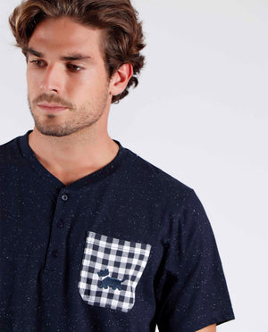 Pigiama uomo estivo Admas 55564 cotone navy