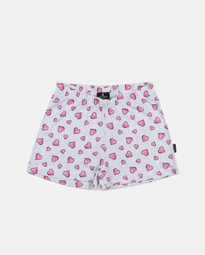 Pigiama bambina corto Santoro Gorjuss 55576 mezza manica cuoricini