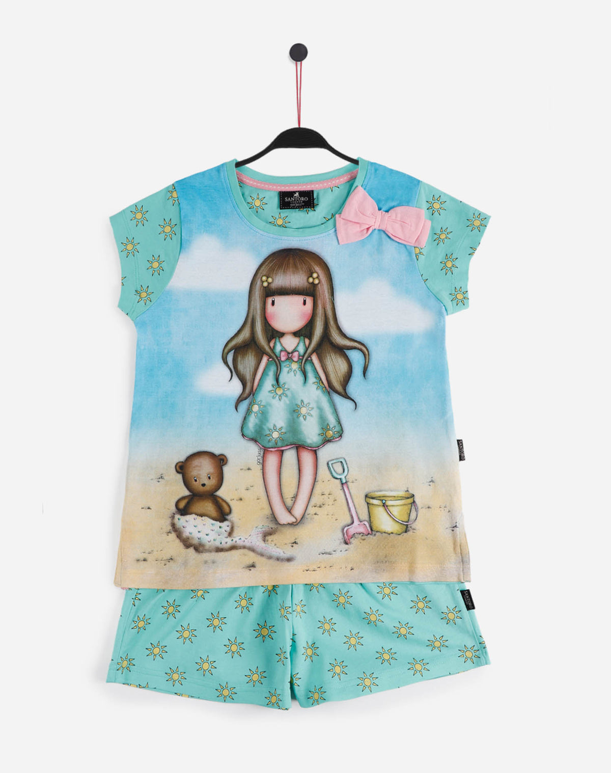 Pigiama bambina Santoro Gorjuss 55578 corto
