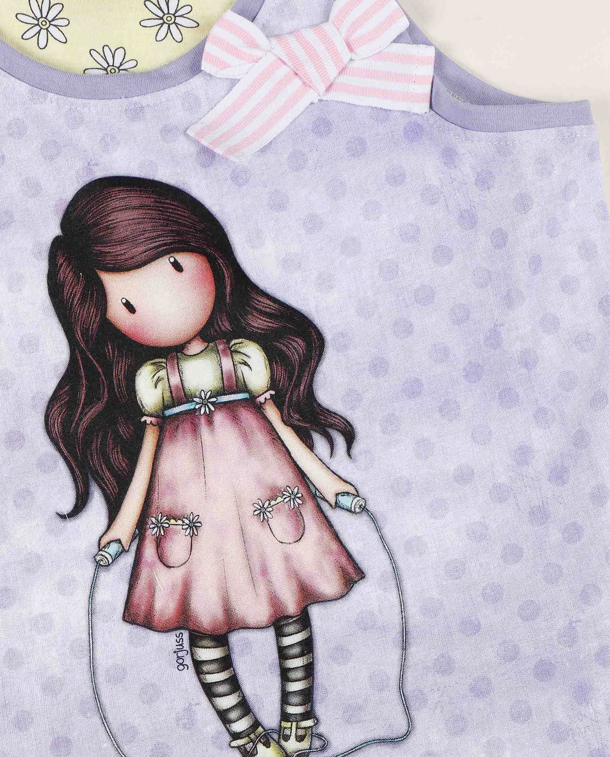 Pigiama bambina corto Santoro Gorjuss 55582 malva