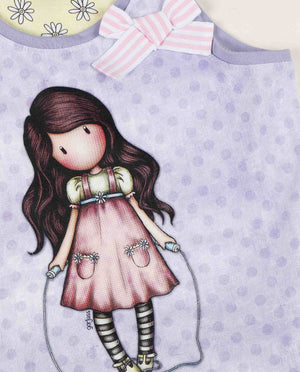 Pigiama bambina corto Santoro Gorjuss 55582 malva