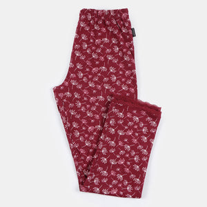 Pigiama bambina Santoro Gorjuss 55593 caldo cotone bordeaux