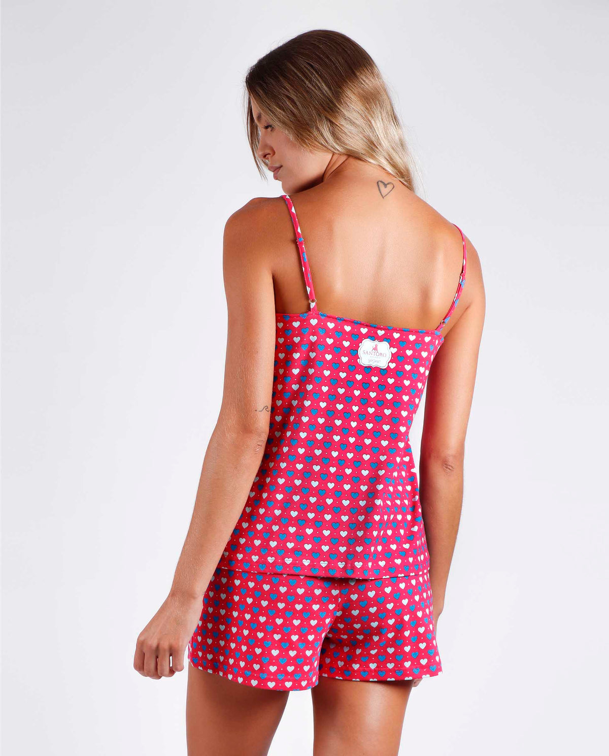 Pigiama donna estivo Santoro Gorjuss 55609 rosa