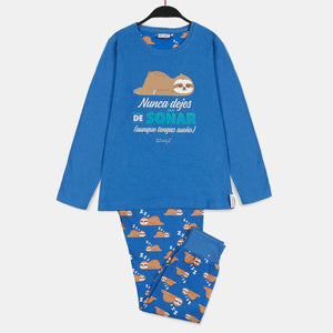 Pigiama bimba caldo cotone Mr. Wonderful 55745 con orso