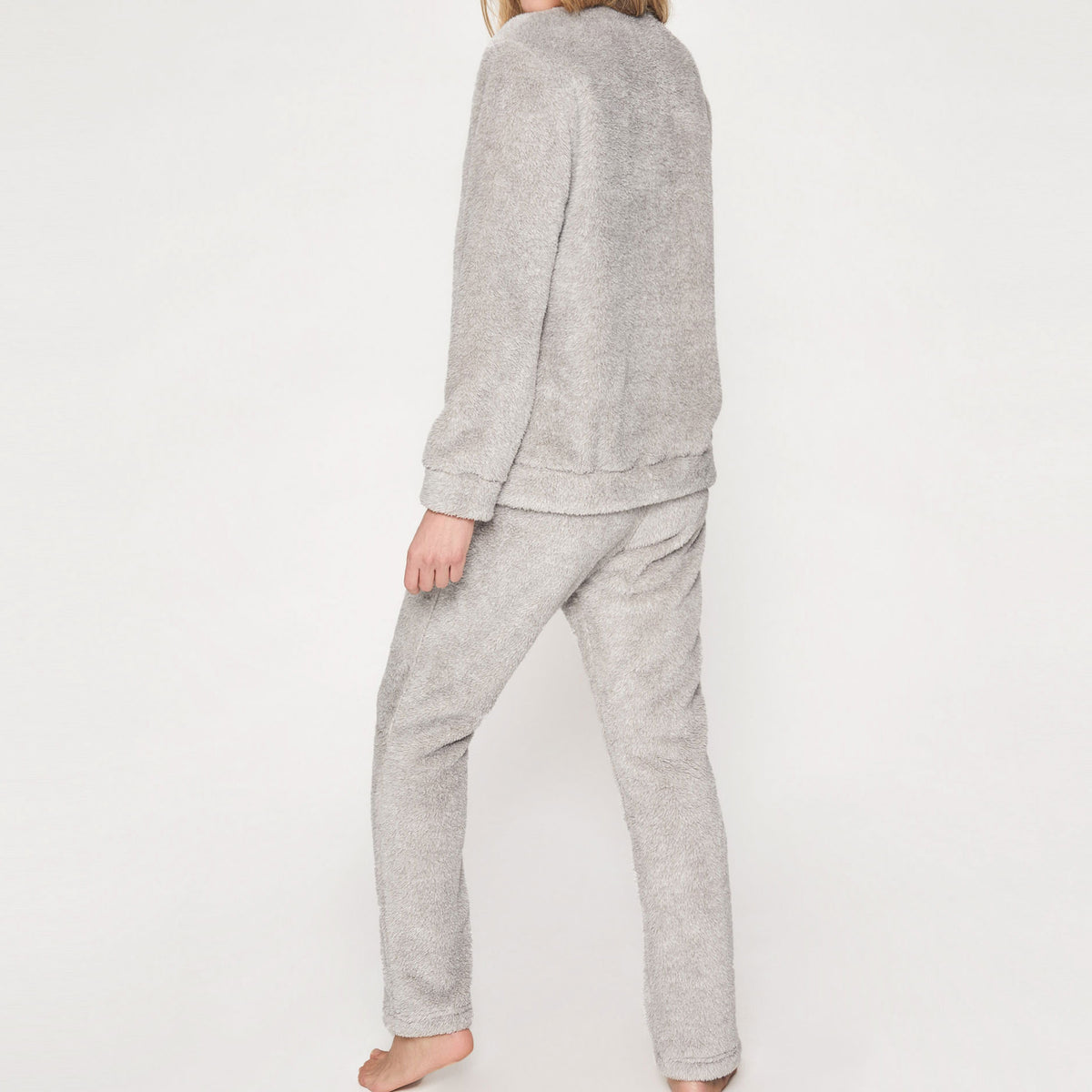 Pigiama donna coral caldissimo unicorno Mr. Wonderful 55775 grigio