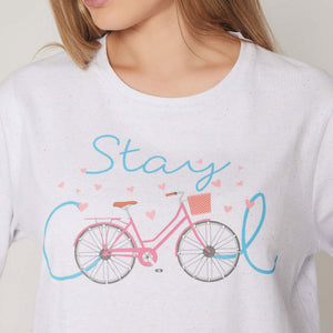 Pigiama donna caldo cotone bici Admas 55797