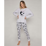 Pigiama donna cotone interlock panda Admas 55805