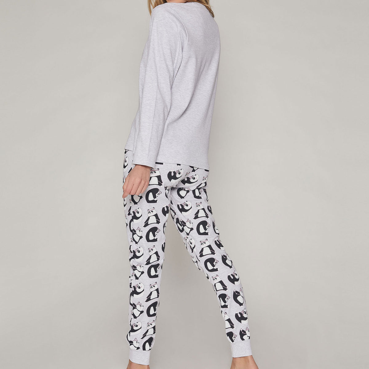 Pigiama donna cotone interlock panda Admas 55805