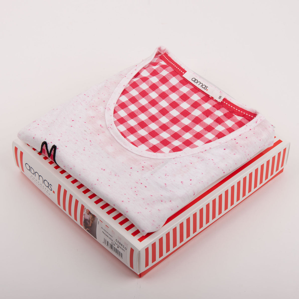 Pigiama donna canotta corto estivo Admas 55885 cotone fragola