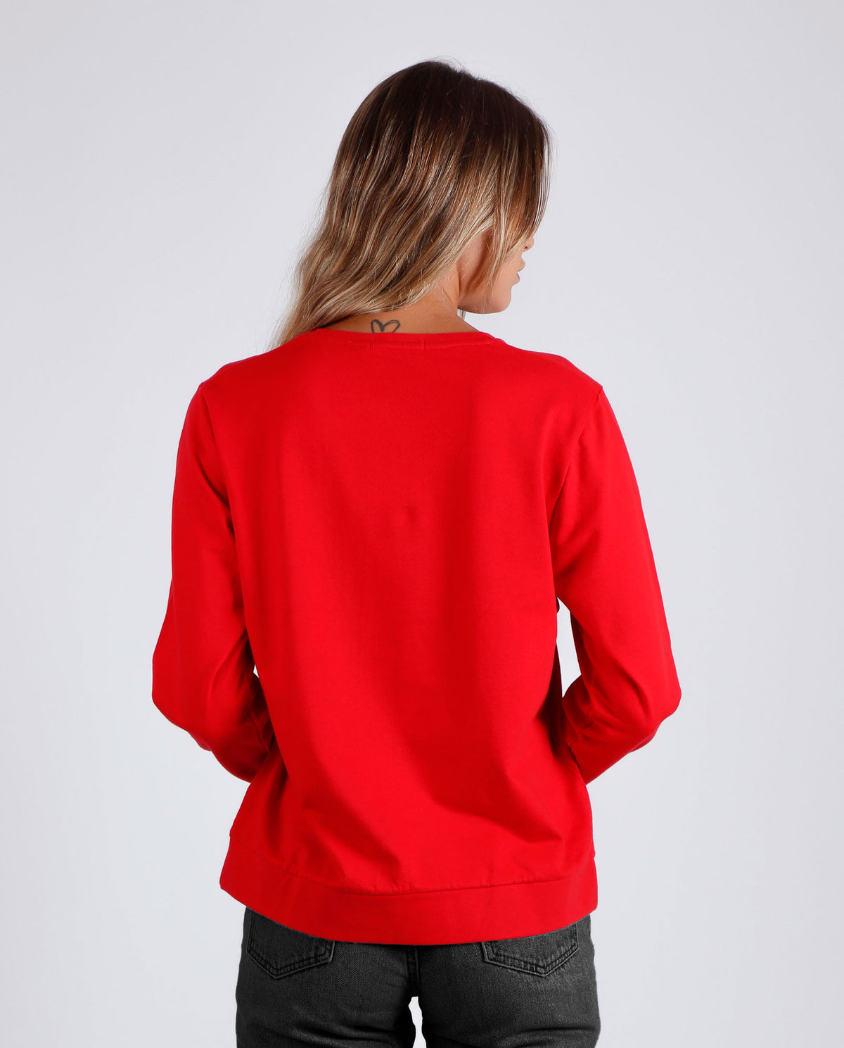 Felpa donna natalizia Admas 56111 caldo cotone felpato rossa