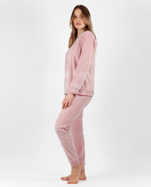 Pigiama donna invernale in vellutino Admas 56192
