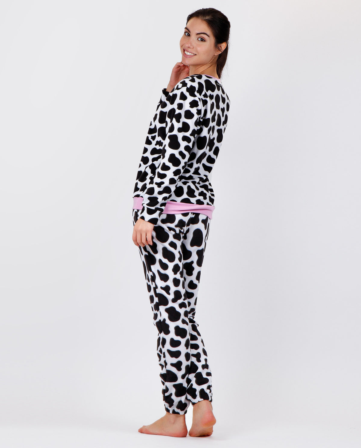 Pigiama donna Santoro Gorjuss 56610 caldo pile maculato