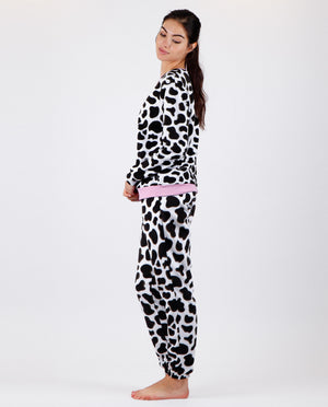 Pigiama donna Santoro Gorjuss 56610 caldo pile maculato