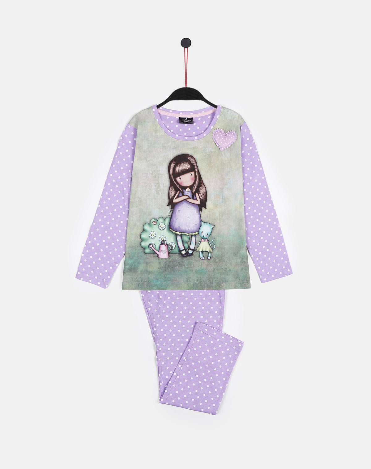 Pigiama bambina Santoro Gorjuss cotone 56620 lilla