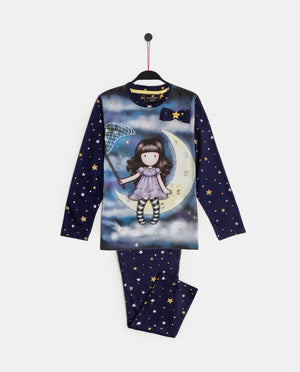 Pigiama bambina invernale Santoro Gorjuss 56625 caldo cotone