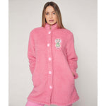 Giacca camera donna Santoro Gorjuss 57419 pile sherpa rosa
