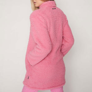 Giacca camera donna Santoro Gorjuss 57419 pile sherpa rosa