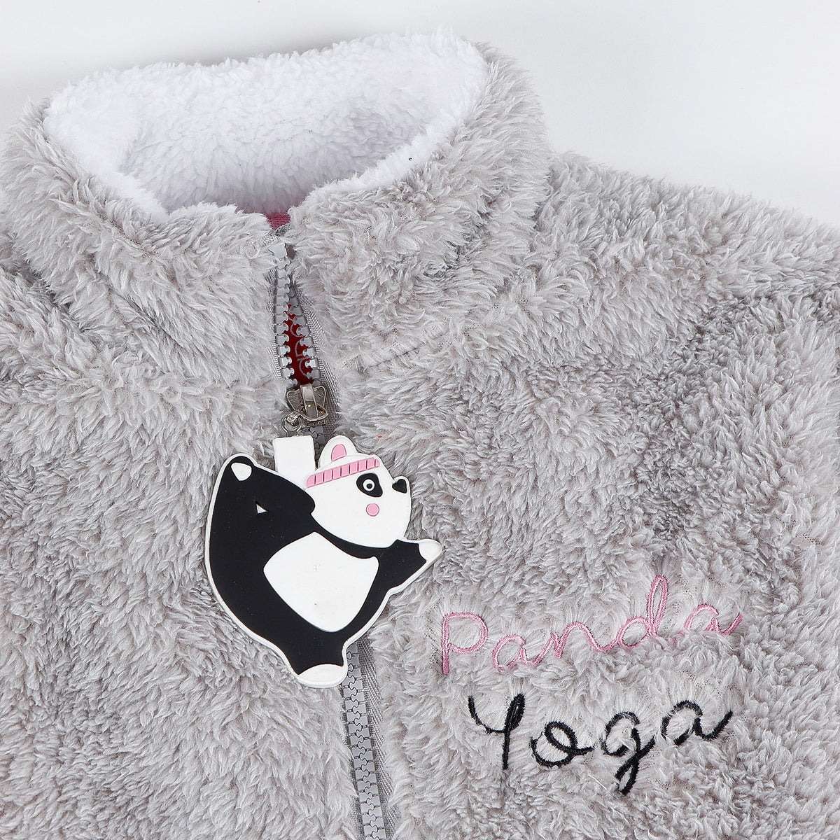 Vestaglia bimba Admas 57435 invernale con zip grigia
