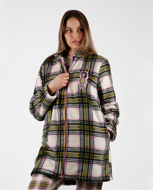 Giacca donna invernale Santoro Gorjuss 57500 pile coral scozzese