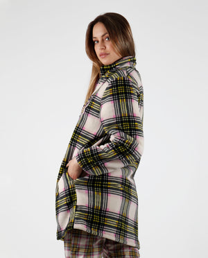 Giacca donna invernale Santoro Gorjuss 57500 pile coral scozzese