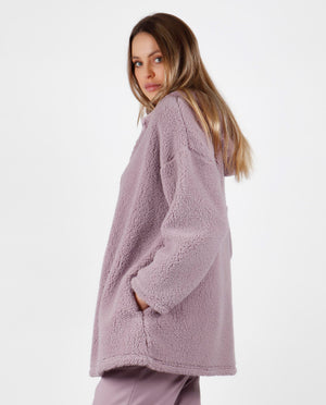 Giacca da camera donna con cappuccio rosa Admas 57542