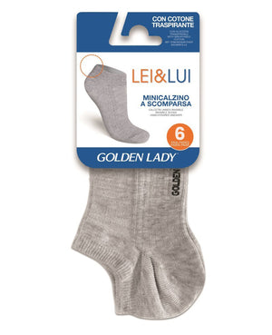 Minicalze Golen Lady 34UUU unisex cotone traspirante 6 paia