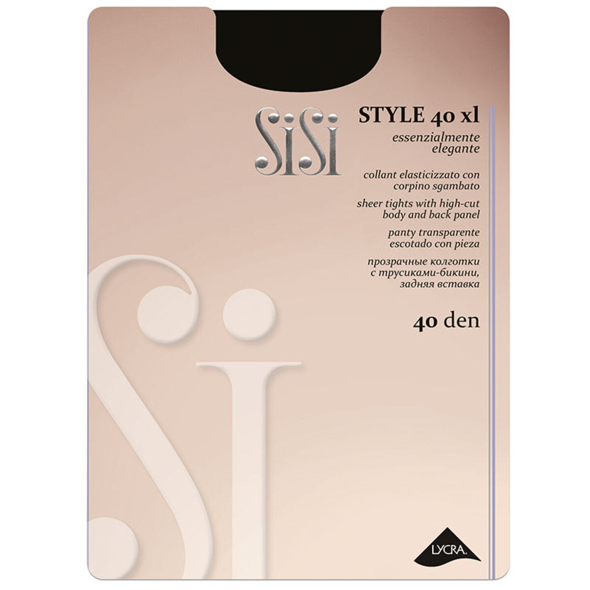 Collant riposante con corpino ricamato Sisi Style 40 den