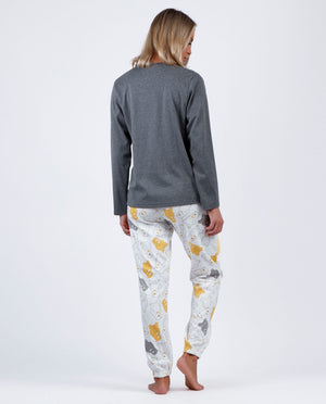 Pigiama donna in caldo cotone orso Admas 60209