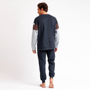 Pigiama uomo cotone felpato stile tuta Admas 60302