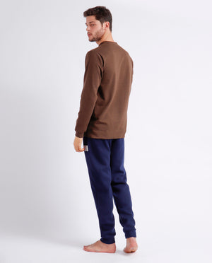 Pigiama in cotone felpato stile tuta uomo Admas 60303