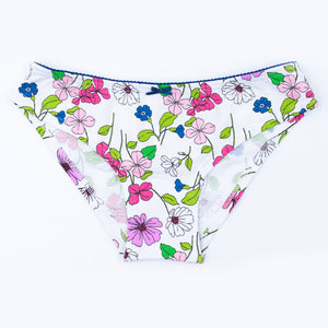 Slip donna jadea 6035 vita bassa floreale 3 pezzi