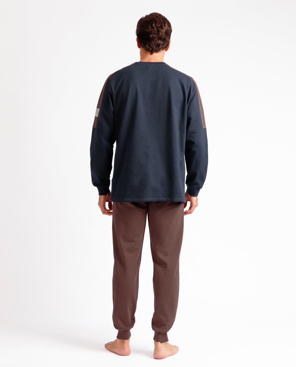 Pigiama sportivo uomo in cotone felpato New Plan Admas 60458
