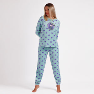 Pigiama donna Santoro Gorjuss 60796 caldo pile cuori