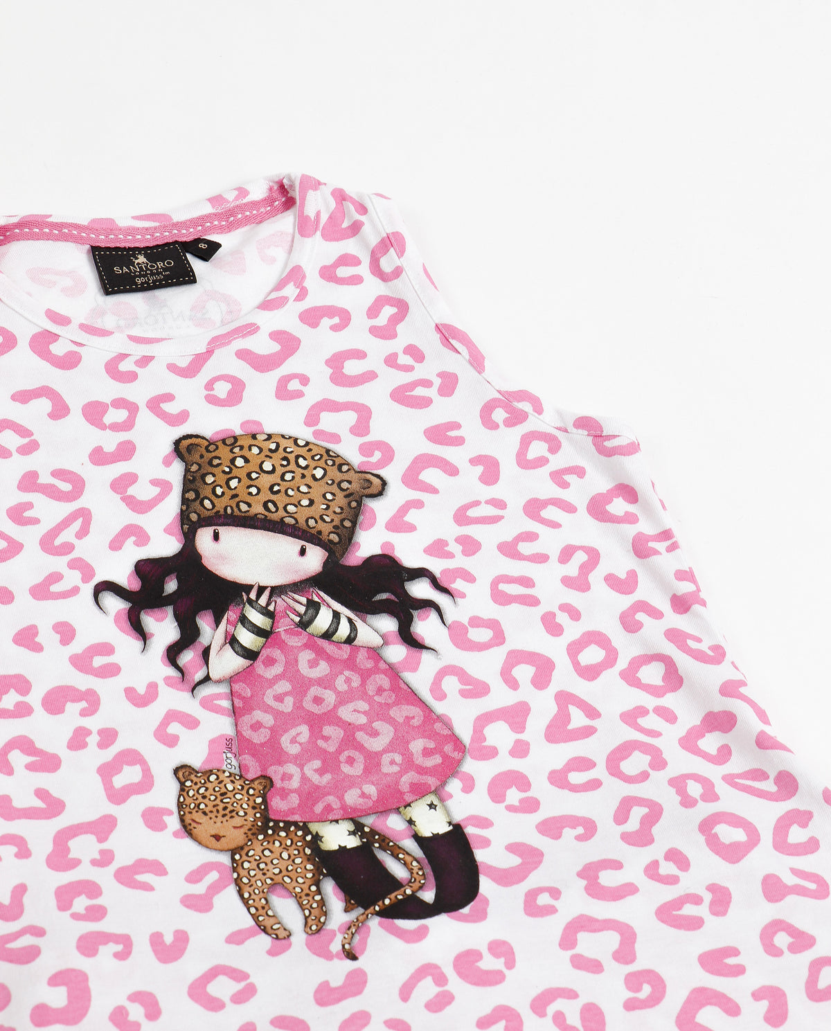 Pigiama bambina Santoro Gorjuss 60826 cotone animalier rosa