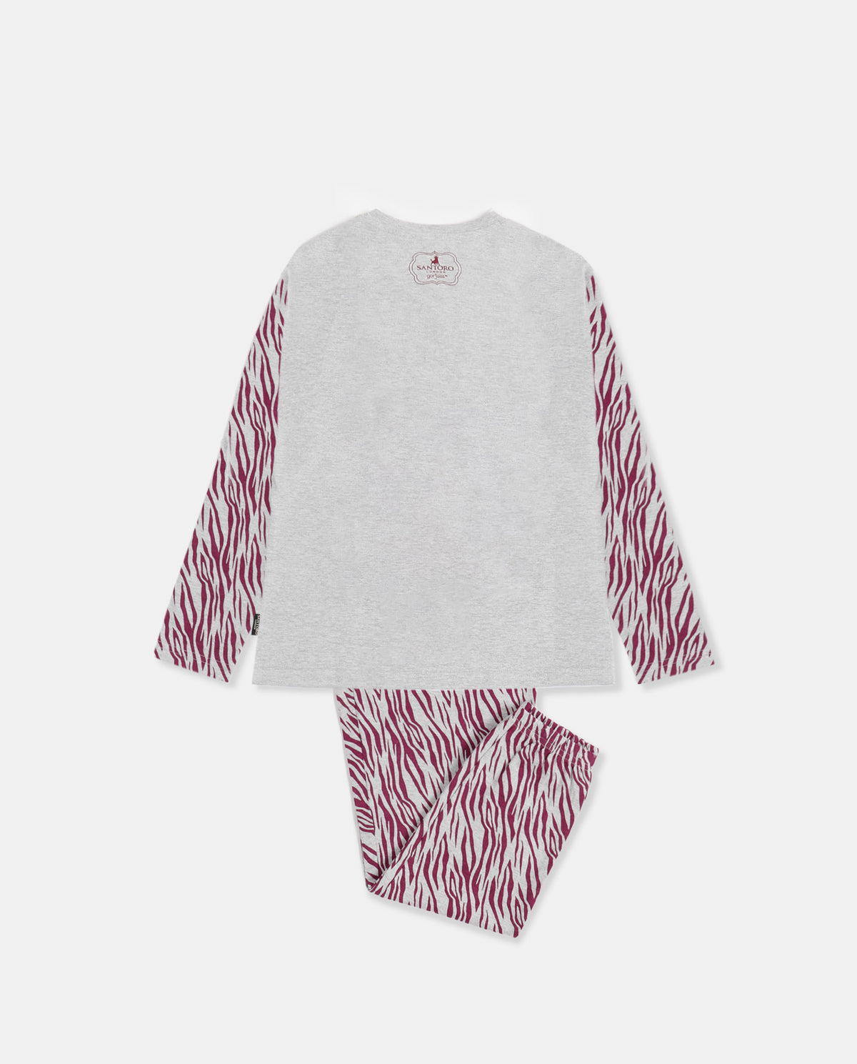 Pigiama bambina Santoro Gorjuss 60843 caldo cotone grigio