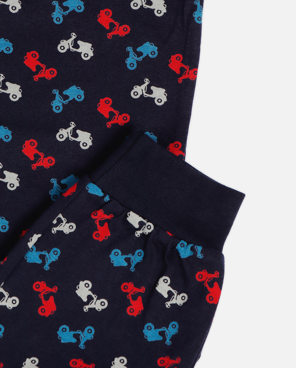 Pigiama bambino in caldo cotone moto con polsini Admas 60885