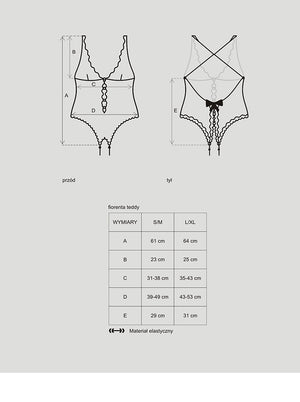 Sexy body Obsessive Fiorenta Teddy cavallo aperto