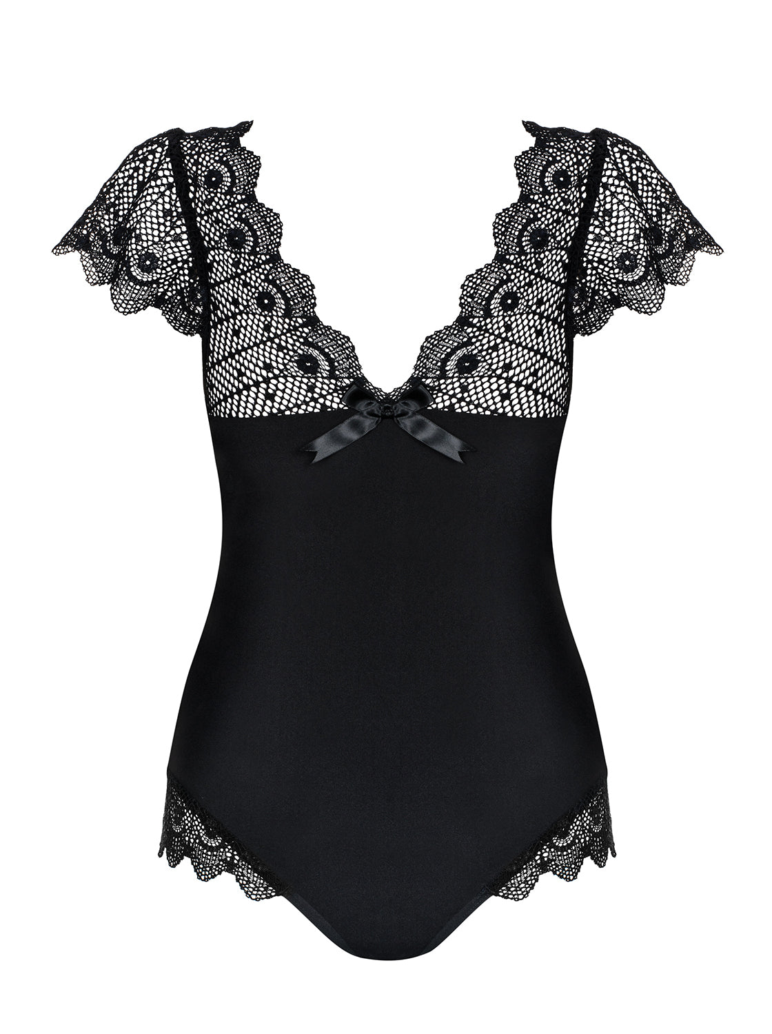 Sexy body con manica Obsessive Moketta Teddy nero