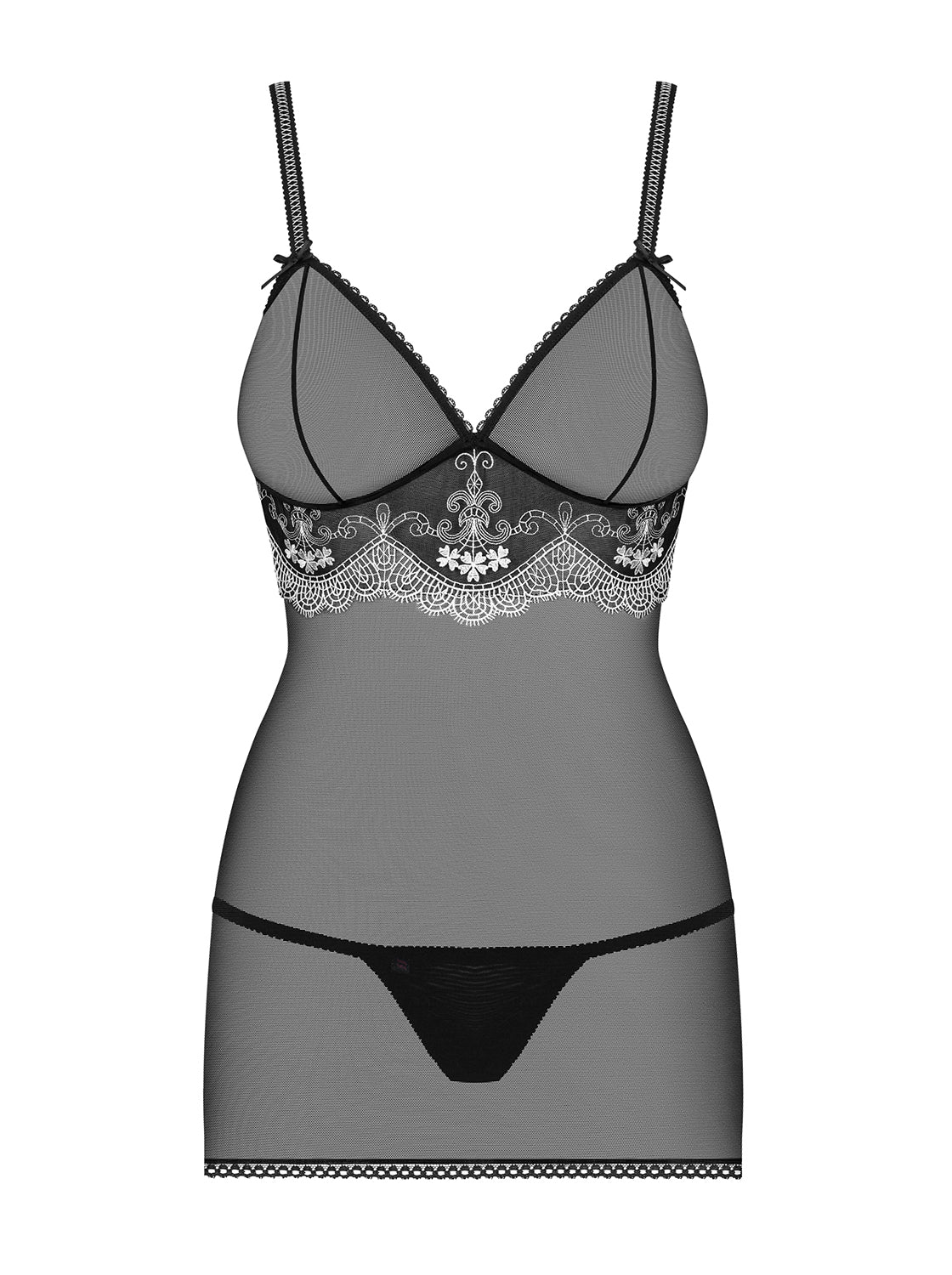 Sexy chemise sottoveste + perizoma 840-che-1 Obsessive 2 pezzi