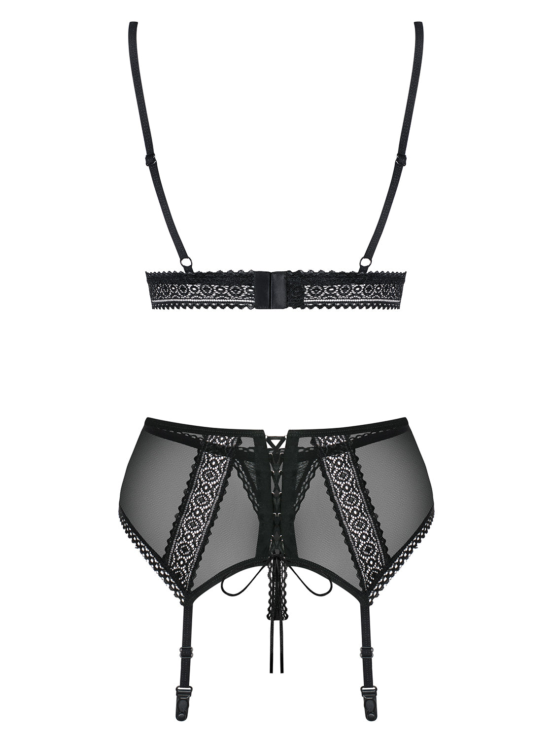 Sexy set Obsessive 862-seg-1 reggiseno reggicalze e perizoma 3 pz.