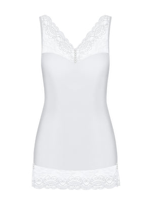 Sexy sottoveste + perizoma Obsessive miamor chemise e thong bianco sposa