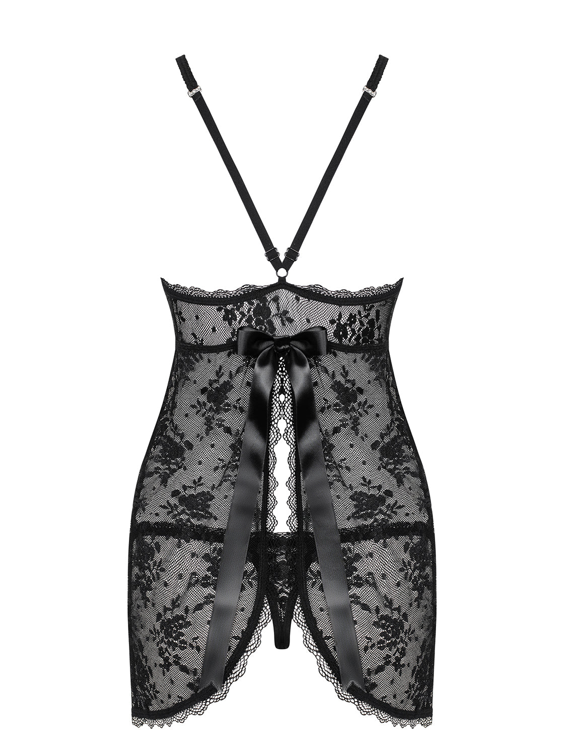 Sexy babydoll + perizoma Behindy e thong trasparente