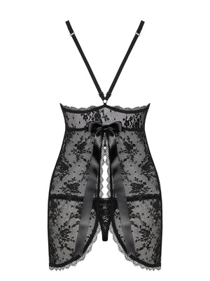 Sexy babydoll + perizoma Behindy e thong trasparente