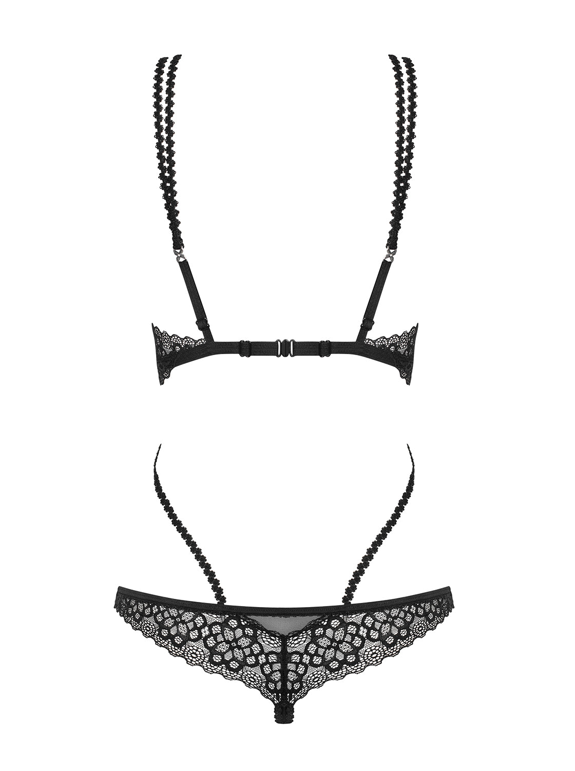 Sexy body perizoma con cinghie Obsessive Liferia Cupless Teddy