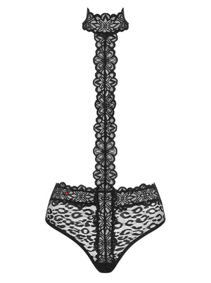 Body seno scoperto Crossita teddy pizzo leopardato Obsessive