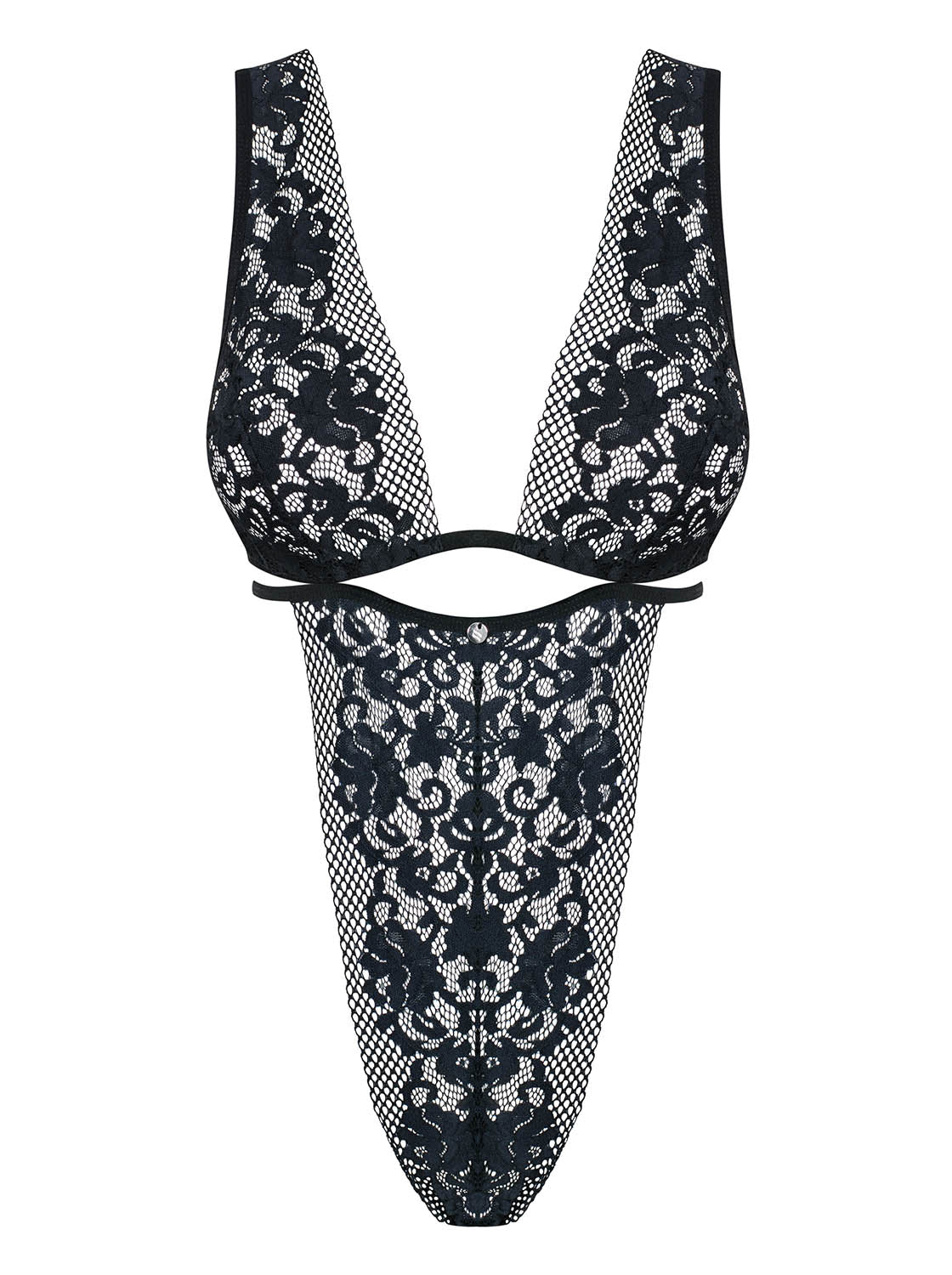 Sexy body Obsessive Figurea Teddy in pizzo nero