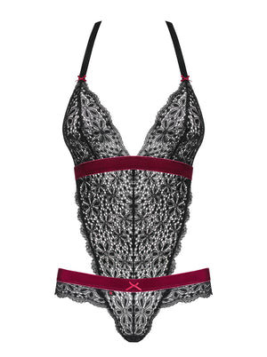 Sexy body a perizoma Obsessive Rossita teddy pizzo nero