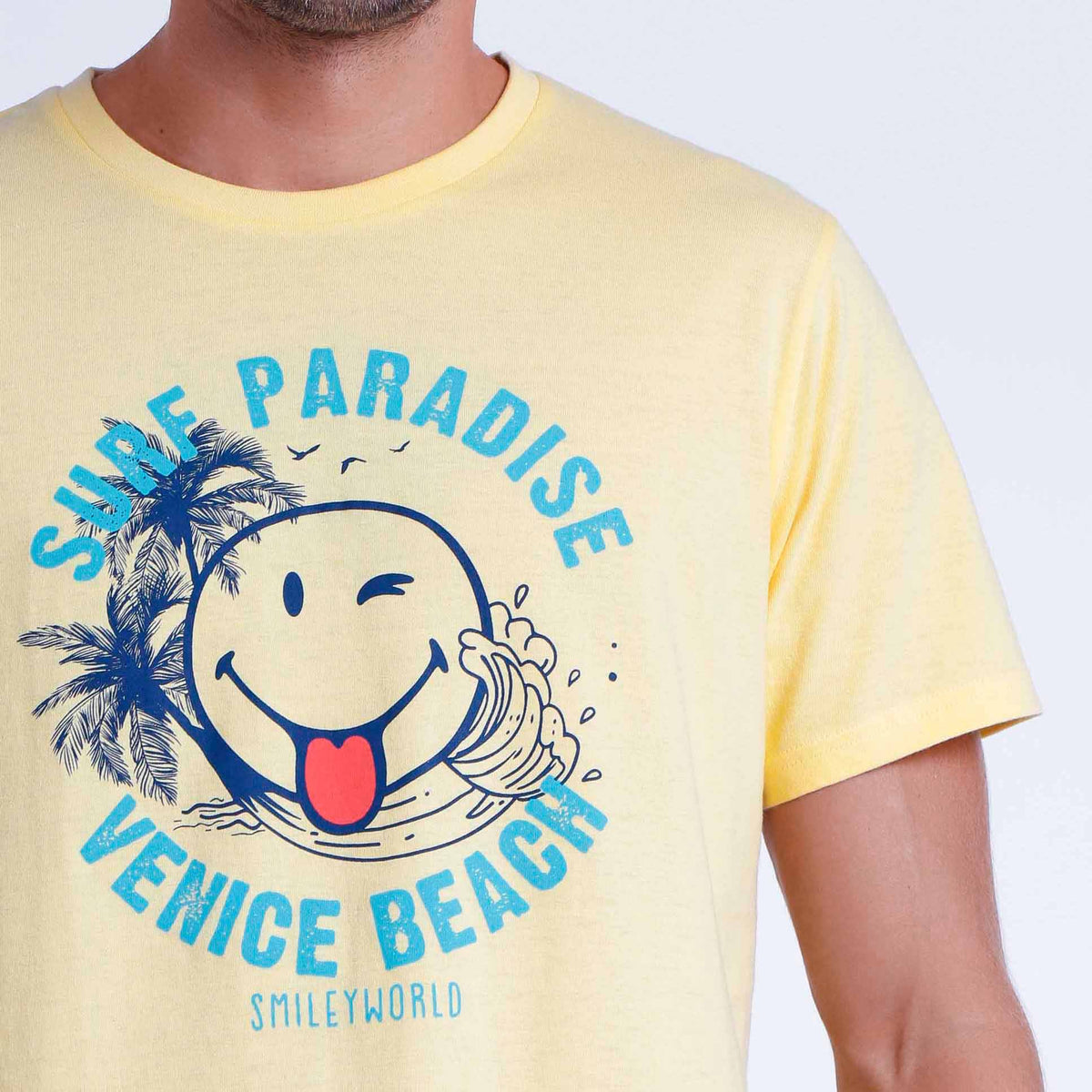 Pigiama uomo estivo Smiley 60994 surf 100% cotone