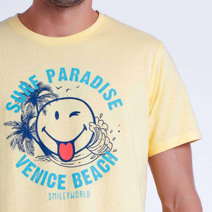 Pigiama uomo estivo Smiley 60994 surf 100% cotone